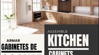 te enseñaremos cómo armar un Gabinete de Cocina desde cero complicaciones [upl. by Ietta]