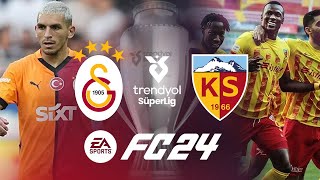 GALATASARAY VS KAYSERÄ°SPOR 2025 SEZON TRENDYOL SÃœPER LÄ°G 12  EA FC 24 TÃœRKÄ°YE LÄ°GLERÄ° [upl. by Ellerred277]