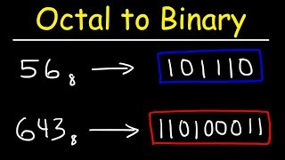 Octal to Binary Conversion  Computer Science [upl. by Reamonn]