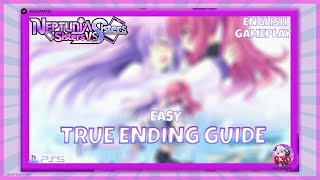 How to Get the True Ending Route in Neptunia Sisters VS Sisters Guide Easy Share Lowering Hack [upl. by Arron218]