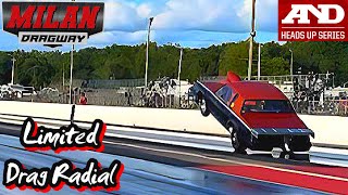 Limited Drag Radial  September  AampD Heads Up Series  Milan Dragway [upl. by Gilda762]