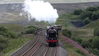 LMS 45627 Sierra Leone AKA Galatea Storms Lunds With The Dalesman  250723 [upl. by Shelly]