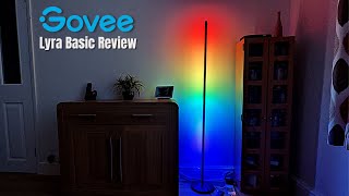 Govee Lyra Basic RGBICW Smart Corner Floor Lamp Setup amp Review [upl. by Ham]