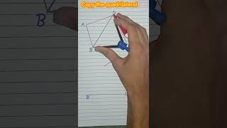 how to copy quadrilateral construction compass [upl. by Negiam]