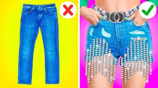 COOL CLOTHES HACKS FOR POPULAR GIRLS by 123 GO Kevin shorts [upl. by Lenhart]