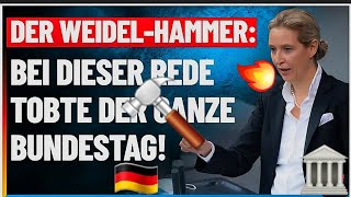 „Der WeidelHammer Eine schockierende Rede die den Bundestag erschütterte AfD – Alice Weidel 💥quot [upl. by Tressa603]