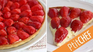 Une TARTE AUX FRAISES hyper facile pour célébrer leur retour [upl. by Hassadah]