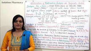 Class 09  Radioactive Isotopes in Biogenetic Studies Part 01  Introduction to Radioisotopes [upl. by Flore]