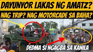 GRABE ANG LAKAS NG AMATZ NI DAYUNYOR NAG TRIP NAG MOTORCADE SA BAHA duterte dds [upl. by Gonsalve]