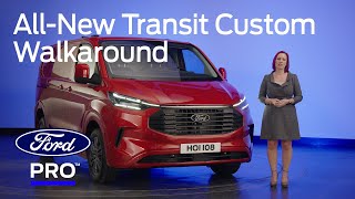 AllNew Ford Transit Custom  5Step Walkaround  Ford News Europe [upl. by Adar]