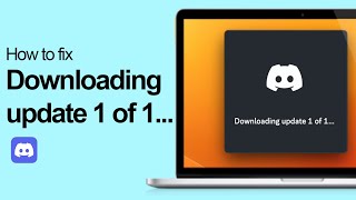 How To Fix Discord Downloading Update 1 of 1 [upl. by Amalita]