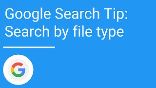 Google Search Tip Search by file type [upl. by Eicarg]