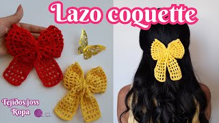 Lazo coquette tendencia tejido a crochet  tejidos joss ropa [upl. by Dorie267]