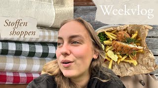 Stoffen shoppen voor de nieuwe collectie  Weekvlog 62 Slowliving in Zweden [upl. by Ijies529]