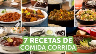 7 recetas de comida corrida  Kiwilimón [upl. by Noj698]