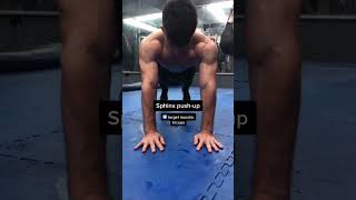 Sphinx Pushup 👊💪 fitness workout fitnessmotivation workoutmotivation markmugen [upl. by Achorn975]