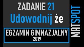 zadanie 21 na dowodzenie egzamin 2019 [upl. by Susanetta]