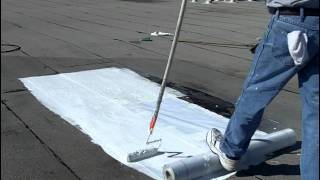 How to Install Elastomeric Roof Coating  Flat Roofs [upl. by Lenej]