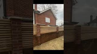 Contemporary Slatted Fence in West London [upl. by Yelwah53]