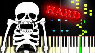 SPOOKY SCARY SKELETONS  Piano Tutorial [upl. by Rehpotsirhcnhoj]