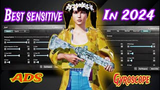 New Update 34 Best sensitivity in 2024 PUBG MOBILE [upl. by Kenward913]