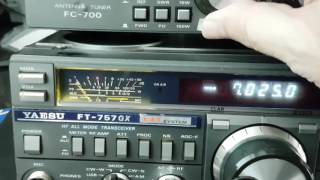 Yaesu FT757GX Testing Receive amp Transmit [upl. by Trelu]