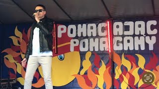 Maciek Kasprzyk  Przez Twe Oczy Zielone Cover Akcent Koncert Disco Polo 2024 [upl. by Raf]