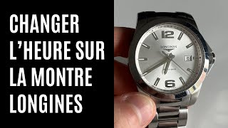 Comment changer l’heure sur la montre Longines Conquest [upl. by Immas]