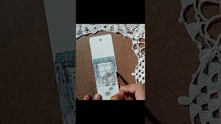 Easy watercolor bookmark ideas  bookmark satisfyingart art viral ytshorts explore shortsfeed [upl. by Rexanne]