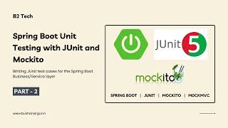 Spring Boot Unit Testing with JUnit Mockito and MockMvc  Part 2 [upl. by Enitsirc]