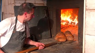 More than 600 years A historic bakery that has been baking in a woodfired oven 🔥【Altamura Italy】 [upl. by Assirahc]