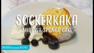 09 Sockerkaka  Swedish Sponge Cake [upl. by Ellener]