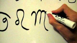 How to Draw Astrological Symbols or Glyphs for Zodiac Signs amp Planets [upl. by Retsev]