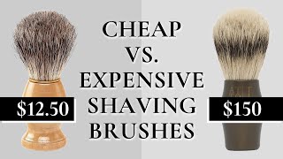 Cheap vs Expensive Shaving Brushes Tips for the Best Shave [upl. by Ezarras]