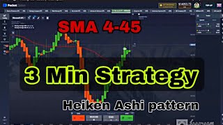 Pocket Option Heiken Ashi candlesticks pattern strategy [upl. by Suirradal]