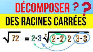 Comment décomposer des racines carrées Facteurs premiers [upl. by Madlin]