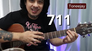 711 guitar tutorial easy 3 chords for beginners song by Toneejay [upl. by Bambi]