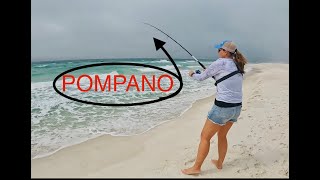 Spring POMPANO fishing in FLORIDA panhandle [upl. by Aneladgam81]