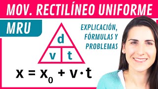 MRU Movimiento Rectilíneo Uniforme 🚗 Explicación Fórmulas y Ejercicios [upl. by Torhert702]