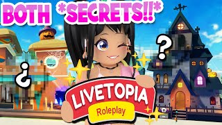 SOLVED BOTH SECRETS in NEW MANSIONS  LIVETOPIA Roleplay roblox [upl. by Aracot]