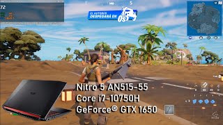 Acer Nitro 5 Game Test Core i710750H Geforce GTX 1650  Halo InfiniteGears of war 4 Fortnite 1 [upl. by Anahsar]