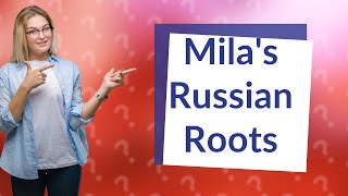 Where did Mila Kunis learn Russian [upl. by Hplodur]