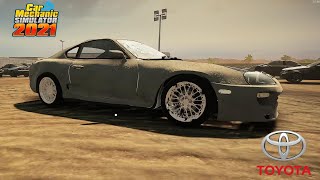 Restoring a TRD Supra I Car Mechanic Simulator 2021 [upl. by Hgielyak]