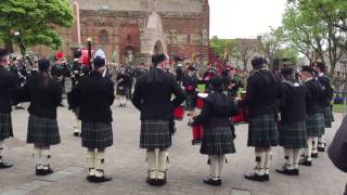 Kirkwall City Pipe Band at the Battle of Jutland Centenary Commemoration [upl. by Inge791]