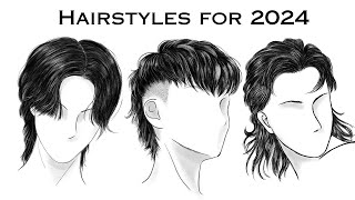 Top 5 Trending Mens Hairstyles for 2024 [upl. by Doi32]