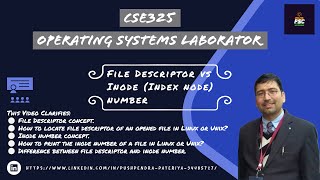 Lab Exp 03 File Descriptor and Inode Index Node Number Concept and Demonstration [upl. by Ainitsirhc86]