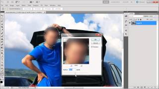 60 Second Photoshop Tutorial  Blur Faces and License Plates HD [upl. by Ydnic420]