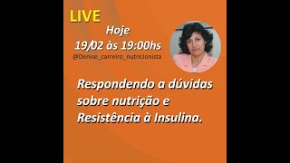 Live sobre Resistência à Insulina [upl. by Alahs]