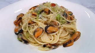 홍합 파스타 만들기  mussel pasta [upl. by Tillo]