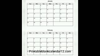 Printable blank calendars [upl. by Patnode623]